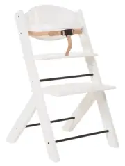BABY wooden Highchair (solid beech) MADE in EUROPE -TREPPY White,Walnut