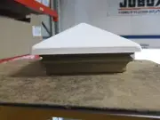 Post Cap - dressed, white/treated 4x4 (3 1/2") BWVT3