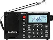 QODOSEN DX-286 Portable Radio, with TEF6686 Automotive Chip,LW,AM, FM, Shortwave,Data System(RBDS/RDS),Antenna Attenuator,Antenna Switch, AMP Switch,1000 Presets,Tone Switch,Clock/UTC/Alarm/Sleep