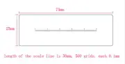 Microscope Stage Glass Calibration Slide 50mm /500 0.1mm Scale Micrometer