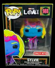 Funko Pop! Loki Sylvie Black Light Target Exclusive 988 w/ Pop Protector