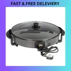 Quest 35500 40cm Multi-Function Electric Cooker Pan with Lid/Adjustable Thermos