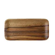 Square Wooden Bowl Pan Plate Fruit Dishes Saucer Tea Tray Dessert Dinner Bread Wood Plates