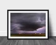 Storm photography print lightning wall art photo night sky nature home decor