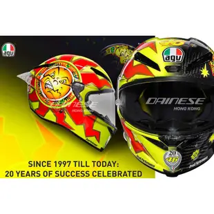 20周年  Rossi VR46 AGV鏡片貼 頭盔貼 安全帽貼 (MOTOGP K3 SV PISTA CORSA)