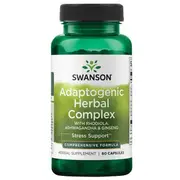 Swanson Premium Rhodiola Ashwagandha Ginseng Complex 60 Capsules
