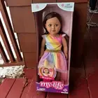 My Life As Leighton Posable 18 inch Doll, Brunette Hair, Brown Eyes Unicorn