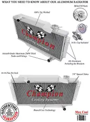 SubZero Champion 2 Row All Aluminum Radiator for 1964 - 1978 Triumph Spitfire (for: Triumph)