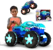 Remote-Controlled Mega-Wrex Monster Truck - Interactive Lights & Stunt Capable