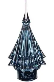 NEW FACTORY SEALED BACCARAT Crystal NOEL 2016 TREE ORNAMENT - BLUE