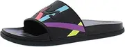 [FILA] Women's Drifter Lux Clear Slide Sandal, White Red Navy