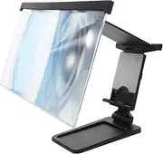 jojofuny Phone Screen Magnifier Mobile Video Magnifier Navigation Mobile Phone Stand Phone Holder Stand Casual Flat Phone Stand Hands Phone Holder Screen Phone Stand Acrylic Black
