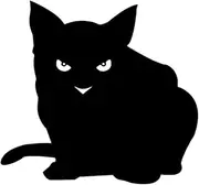 HaiRxr Lovely Cat Car Sticker Decal Stickers On Car Rear Bumper Window No Background (Color : Black, Size : 20x18.5 cm)