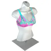 Azar Displays Female White Plastic Bust, Torso Mannequin, on 12" Square...