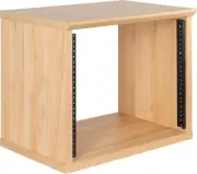 Gator Frameworks Elite 8U Desktop Studio Rack - Natural Maple Matte