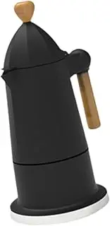 STARTIST Italian Moka Pot 6 Cups Fashion Classic Aluminum Alloy Coffee Kettle Coffee Maker for Kitchen Cafe Camping Traveling Home Use, Black