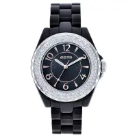 在飛比找momo購物網優惠-【GOTO】奢華時尚手錶-黑x玫刻度(P0158SB-33-