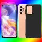 Easy to Install Screen Protector + Soft Case for Samsung Galaxy A23 5G SM-A236U