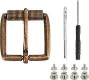 [NICENEEDED] Belt Buckles Replacement Tool Set Belt Buckles with Single Pin Vintage Leather Belt Buckles with Hole Opening Tool