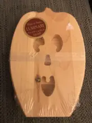 Paint or Stain Wood Luminary Scared Jack-O- Lantern Candle Craft Walnut Hollow