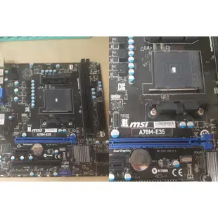 【 大胖電腦 】MSI 微星 A78M-E35 主機板/附擋板/DDR3/FM2+/保固30天/實體店面/可面交