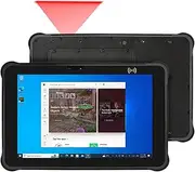 [Breloom] ST11-J Rugged Tablet with Barcode Scanner, 10.1" Windows 11 Pro IP65 Waterproof Tablet w/Honeywell N4680 Scan Engine, 1D/2D QR Inventory Scanner, 8GB/256GB, 4G LTE/GPS/NFC (ST11-J w/2D)