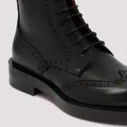 [Dior Homme] Dior Homme-Black Leather Evidence Ankle Boots-Uomo 43 IT