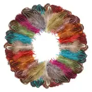60pcs Mix Colour Pheasant Plumage Feathers 2-3 Inches Natural Fluffy Spotted