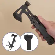 Tactical Compact Axe Camping Survival Hatchet Hammer Knife Pliers Outdoor Tool