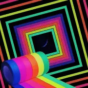 6 Rolls Neon Gaffer Cloth Tape Fluorescent Glow In The Dark Tape for Party