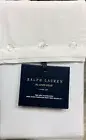 Ralph Lauren RL Linen Solid Tux White King Pillowcases set of 2