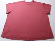 Old Navy Women's Plus Oversized EveryWear Tunic T-Shirt CA4 Red Size 3X NWT