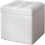 Footboard Bench Living Room Stylish Low Stool Storage Stool Home Can Sit at The Door Shoe Changing Stool Fabric Leather Footstool(09)