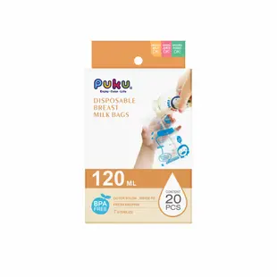 PUKU藍色企鵝【即期福利品】母乳儲存袋120ml20枚入