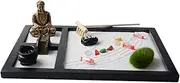 Table Zen Sand Garden | Zen Meditation Desktop Sand Garden - Indoors Outdoor Relaxation Sand Raking Toy for Home and Working for Restaurant
