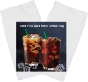 2 Pack Cold Brew Coffee Bag,120 Micro Food Grade Nylon Ultra Fine Mesh, 8.6X5 In