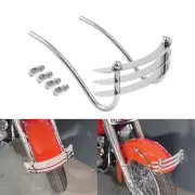 Chrome Front Fender Trim Bumper Grill Universal Fit For Harley Softail FXST