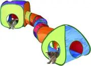 Cat Tunnel Toy & Cubes Combo Cat Tunnels Indoor Cats W/Play Ball Interactive