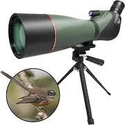 Astromania Spotting Scopes with Tripod, Carry Bag, 20-60x80, 45 Degree Angled, Waterproof, for Birding, Scenery, Wildlife Viewing