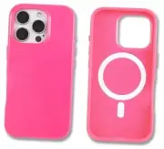 Case for | Compatible with MagSafe | 10ft Drop iPhone 16 Pro Gloss Hot Pink