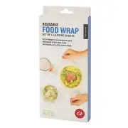 IS GIFT Reusable Silicone Eco Food Wrap (Set of 4)