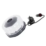 32LED White Strobe Warning Light with Cigarette Lighter Fit For Universal Car