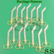 20 SUPERCUT LISTER BANDAGE SCISSORS 7.25" GOLD HANDLE SURGICAL INSTRUMENT