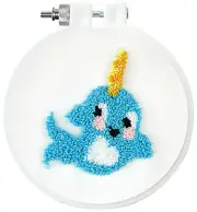 Punch Needle Kit ~ Design Works Narwhal w/Hoop #DW234