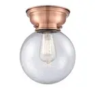 Innovations 204-8-LED Large Beacon 1-Lt Flush, ACP/Seed - 623-1F-AC-G204-8-LED