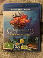 Fascination Coral Reef Hunters and The Hunted 3D Bluray + Bluray. BRAND NEW!!