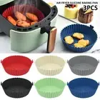 3Pcs Air Fryer Silicone Pot with Handle Reusable Air Fryer Liner Air Fryer caIvr