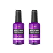 KUNDAL - Macadamia Hair Serum - 100ml - DUO Set - Cherry Blossom