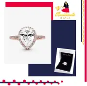 *BRAND NEW* Pandora Sparkling Teardrop Halo Ring 186251CZ-52