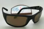 Polarized MAUI JIM Sunglasses PEAHI MJ 202-2M Matte Black Frames w/Bronze Lenses